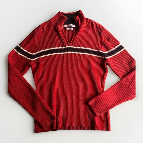 Tommy Hilfiger Vintage Y2K Original Sweatshirt Long Sleeve Size Large - Picture 1 of 9